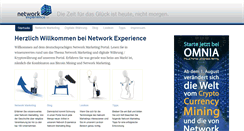 Desktop Screenshot of network-experience.com
