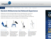 Tablet Screenshot of network-experience.com